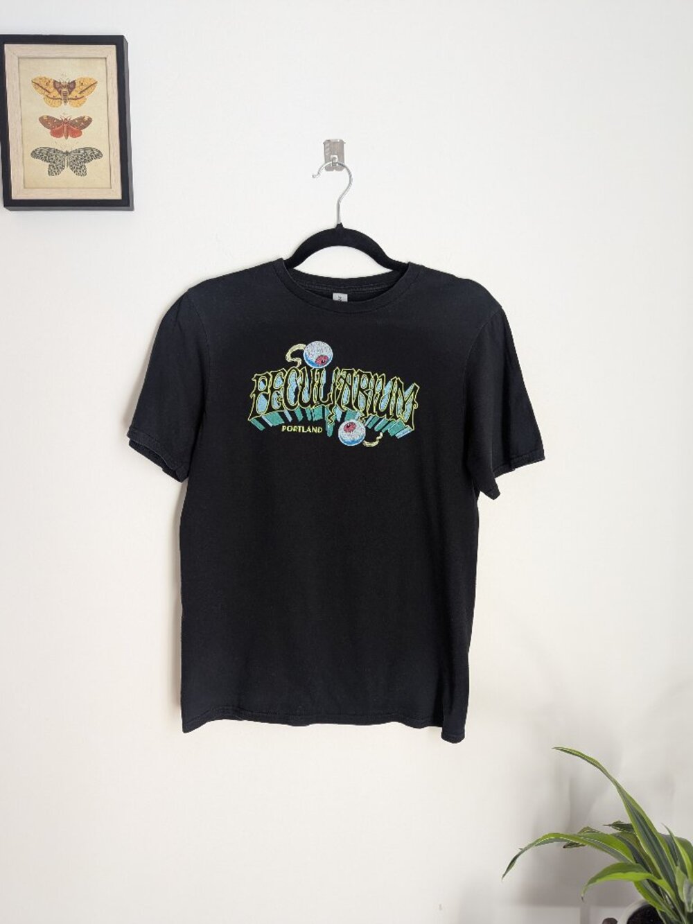 Peculiarium Portland Short Sleeve Graphic T-shirt Women's Black Size S